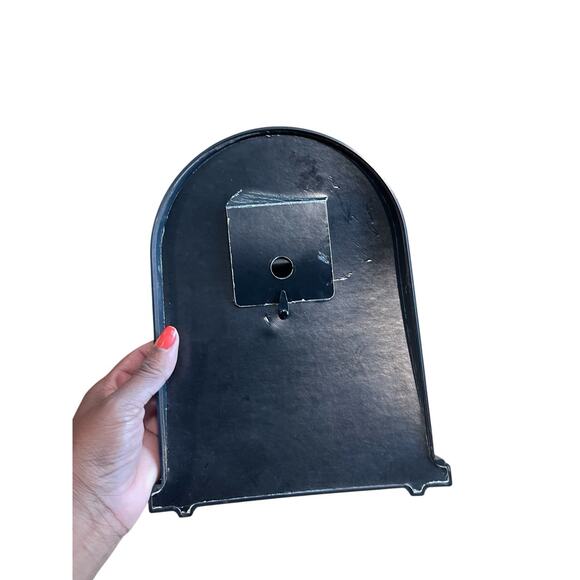 Vintage 1980s Papillon Quartz Mantel Table Clock Black Lacquer Clock Dome Shape - Picture 4 of 12